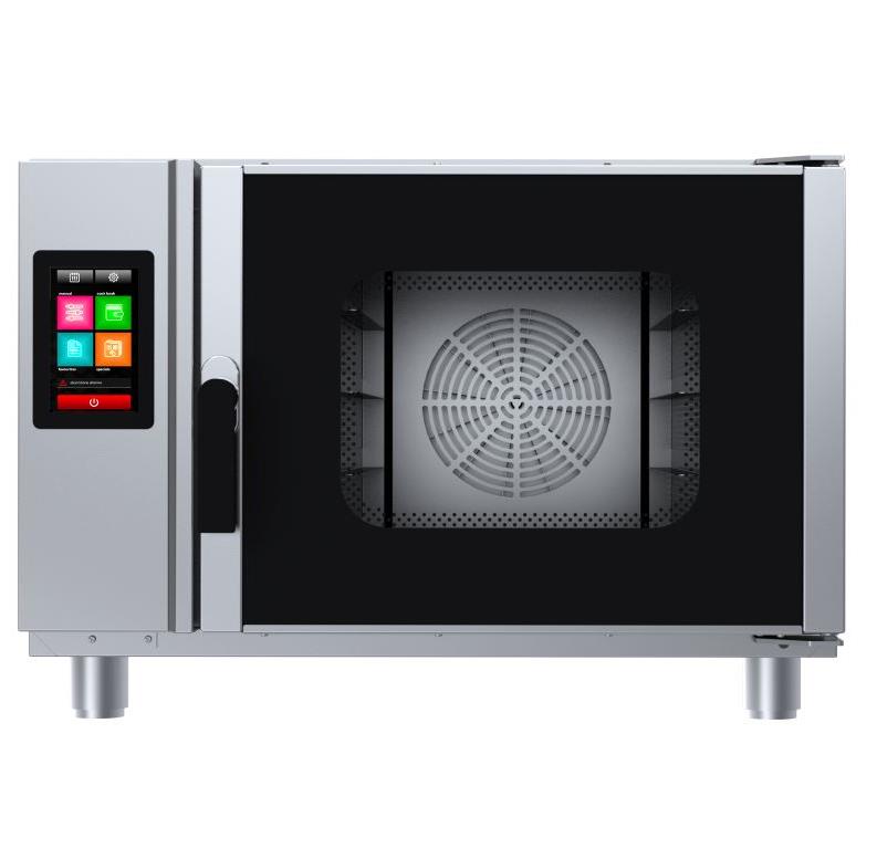 forno professionale Vento 4 teglie 40x60 pasticceria e panetteria Un forno a convezione professionale con umidità per la cottura di prodotti da panetteria o pasticceria congelati oppure per la cottura di prodotti semplici come ad esempio la pasta frolla, che non richiede particolari condizioni climatiche durante la cottura con comandi manuali , comandi digitali o touch screen con 2 velocità o inverter, con vapore e con lavaggio