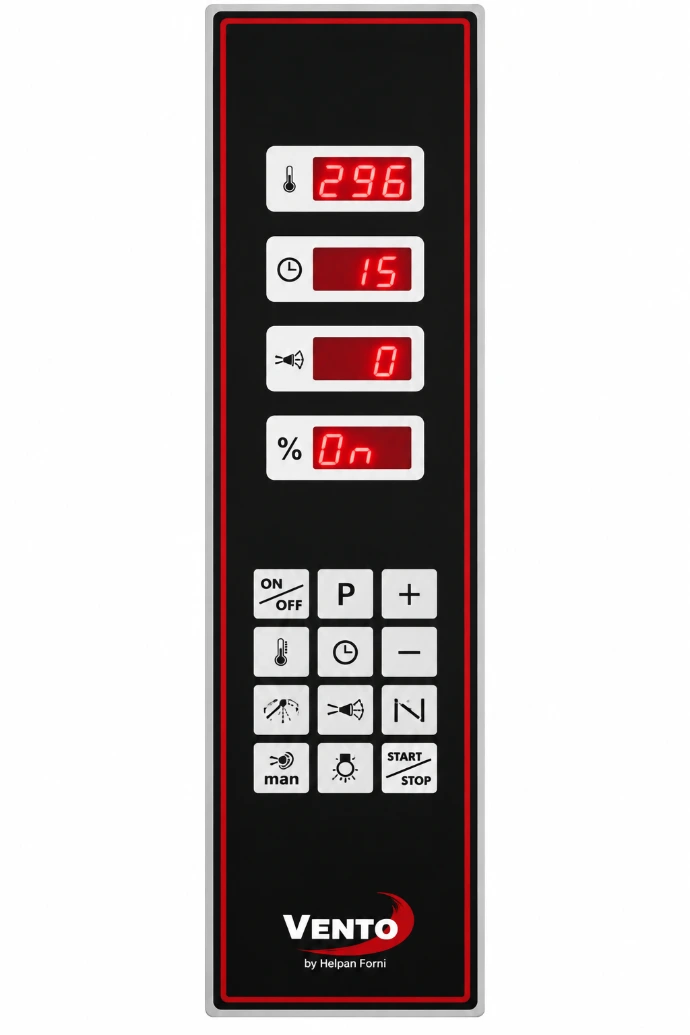 Pannello di controllo forno professionale VENTO 6
