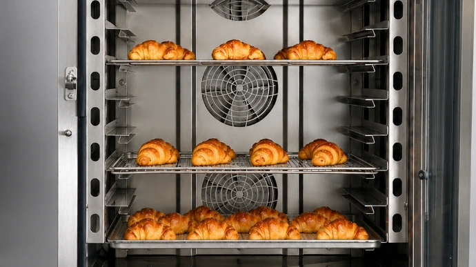 Camera di cottura di un forno professionale Helpan per pasticceria